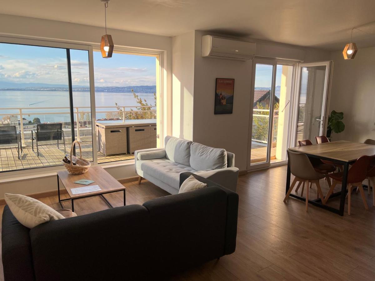 Leman Panoramique Avec Terrasse A Deux Pas Du Centre-Ville Evian-les-Bains Exterior photo